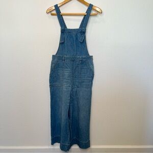 Anthropologie Pilcro and the Letterpress Wide Leg Cropped Overalls size 29
